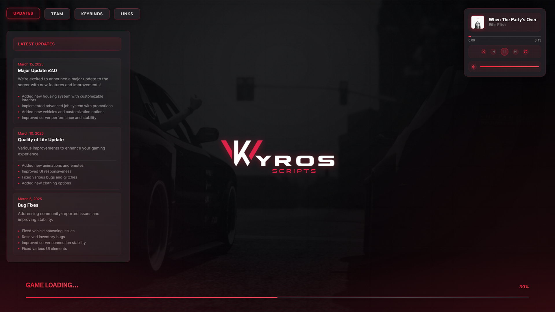 Kyros Loading Screen preview